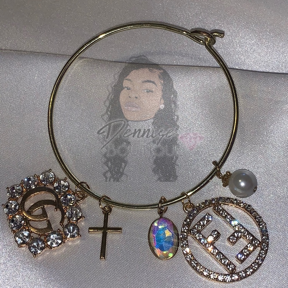 Designer inspired charm bracelet